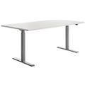 TOPSTAR Schreibtisch E-Table TTS18080GW 180x80cm grau/weiß