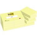 Haftnotizen 38x51mm gelb Post-it 100 Blatt           Packung 12 Block