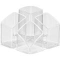 Köcher glasklar Kunststoff SCALA mit 4 Fächern