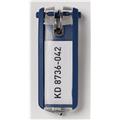 Schlüsselanhänger blau Key Clip Kunststoff Durable   Pack 6 Anhänger