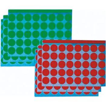 Markierungspunkte 19mm rot+grün je 520 Stück. selbstklebend