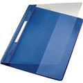 Schnellhefter blau A4 PVC Exquisit Fenster/Innentasche Packung 10 Stück
