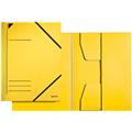 Eckspanner gelb A4 Karton/Pappe 3 Jurisklappen