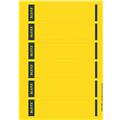 Rückenschilder gelb/sk kurz/schmal Laser           Packung 150 Schilder