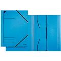 Eckspanner blau A4 Karton/Pappe 3 Jurisklappen