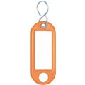 Schlüsselanhänger orange mit Schild mit S-Haken     Packung 100 Anhänger