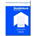 Statikblock A4/weiß 60g/50Bl. Rand