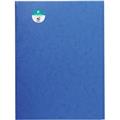 Jurismappe blau A4 3 Klappen 390g Colorspan-Karton