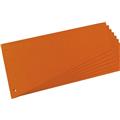 Trennstreifen orange 12x23cm Trapez 190g                   100 St./Pack.