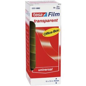 Tesafilm 15mmx33m transparent Office-Box Packung 10 Stück