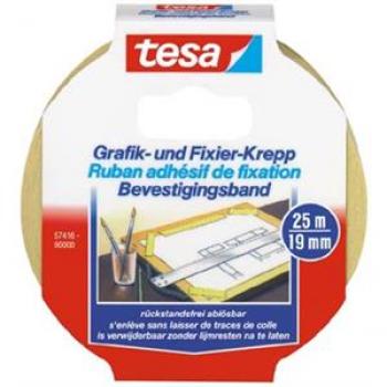 Tesa Kreppband 19mmx25m Abdeckband Grafik- und Fixierkrepp