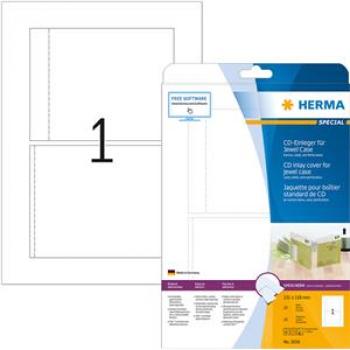 HERMA CD-Einleger 5036 151x118mm perf. ws 25 St./Pack.