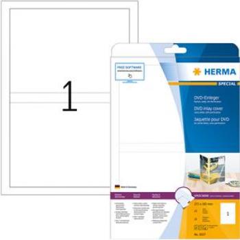 HERMA DVD-Einleger 5037 273x183mm perf. ws 25 St./Pack.