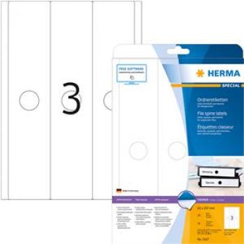 HERMA Ordneretikett 5167 63x297mm weiß 75 St./Pack.