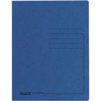 Einschlagmappe blau A4 3 Klappen Colorspan-Karton