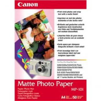 Canon BJ-Papier MP101 A4/50Blatt Foto/matt für alle InkJet-Drucker 170g