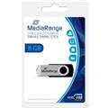 MediaRange USB Flash Drive 8GB 2.0 15MB/S schwarz/silber