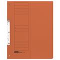 Einhakhefter A4 orange 1/2 Deckblatt kfm. Heftung Karton    Pack 50 Stück