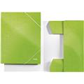 Eckspannermappen A4 grün-metallic Karton/Pappe Wow