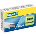Heftklammern Standard 26/6 verzinkt Rapid                  1000 St./Pack
