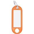 Schlüsselanhänger orange mit Schild mit Ring 18mm      Packung 100 Stück