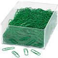 Büroklammer 27mm grün Nylonüberzug Packung 1000 Stück