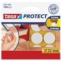 Tesa Protect Filzgleiter 22mm weiß rund extra strong   Packung 12 Stück