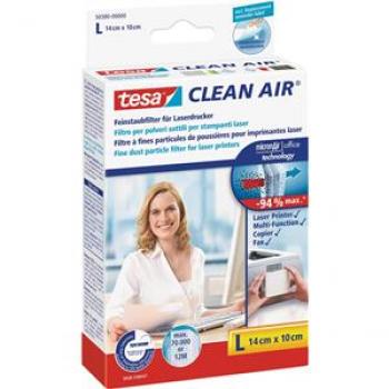 Tesa Feinstaubfilter L 140x100mm Clean Air für Laserdrucker