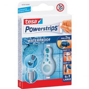 Tesa Powerstrips LARGE wasserfest bis 2kg Haftkraft Packung 6 Strips