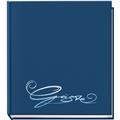 Gästebuch dunkelblau 20.5x24cm Classic mit Farbprägung 144 Seiten