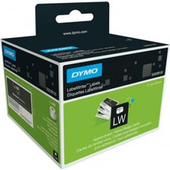 Dymo Visitenkarten 89x51mm weiß für LW-Geräte Rolle 300 Karten