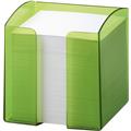 DURABLE Zettelbox TREND grün transp. gefüllt 90x90mm