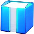 DURABLE Zettelbox TREND blau transp. gefüllt 90x90mm