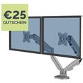 Monitorschwenkarm silber Tischklemme für 2 Monitore 39'' Eppa Fellowes