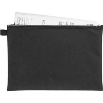Banktasche A4 schwarz mit Reißverschluss Textil