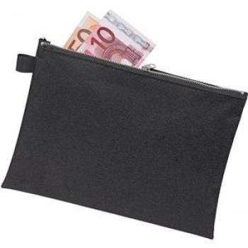 Banktasche A5 schwarz mit Reißverschluss