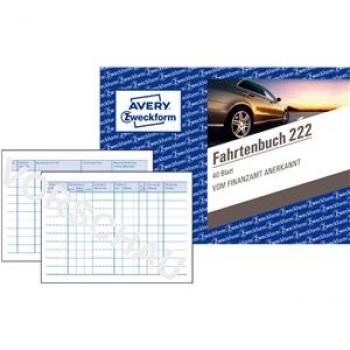 Fahrtenbuch A6-quer/40Blatt PKW mit Kraftstoffverbrauchstabelle