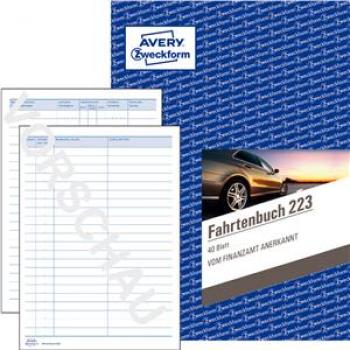 Fahrtenbuch A5/40Blatt PKW mit Jahresabrechnung