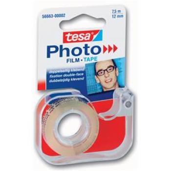 Tesa Fotoband Abroller 12mmx7,5m gefüllt mit Photo-Film 56661