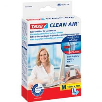 Tesa Feinstaubfilter M 140x70mm Clean Air für Laserdrucker