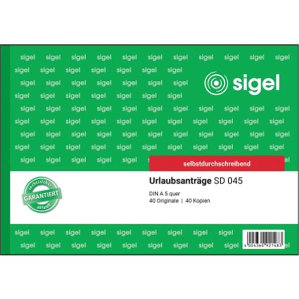 Urlaubsantrag A5-quer 2x40Blatt SD